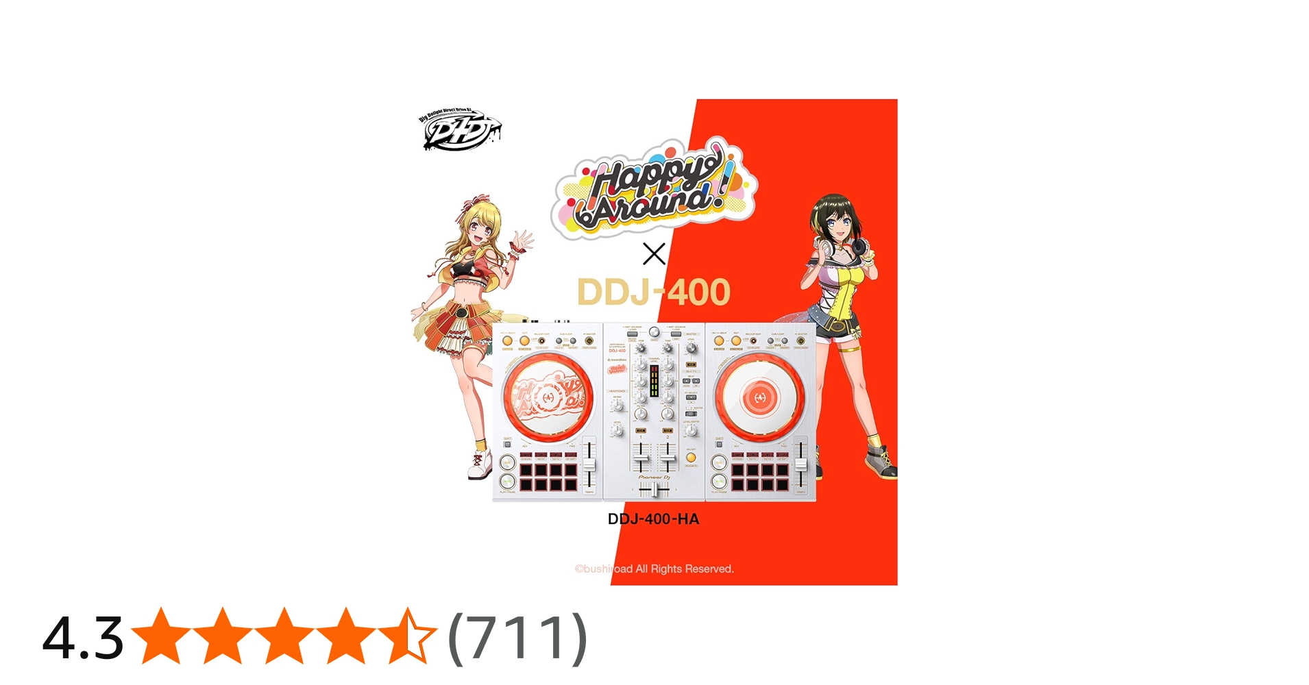 Amazon | Pioneer DJ DJコントローラー DDJ-400-HA(D4DJ