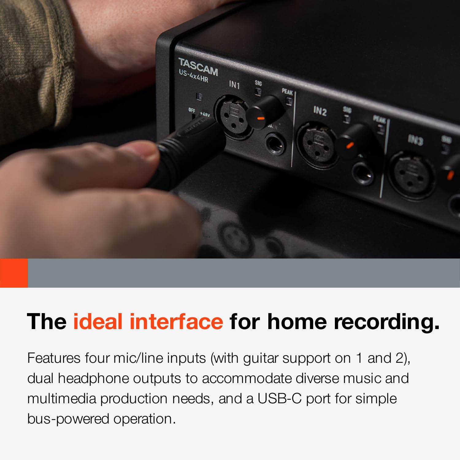 Amazon.co.jp: TASCAM(タスカム) US-4X4HR 4Mic, 4IN/4OUT 24bit