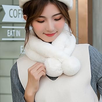 Amazon | [HGJH] ティペット カラー マフラー レディース マフラー