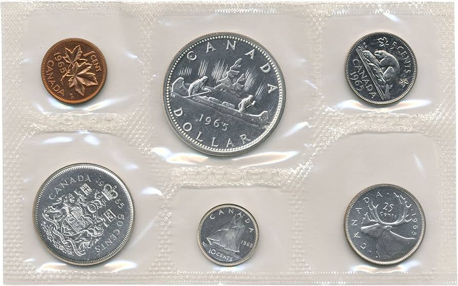 1965 Uncirculated Set of 6 Canadian Coins (Proof-like Set