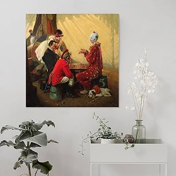 Amazon.com: 35+ Norman Rockwell Wall Art Painting Checkers (Game