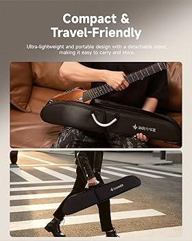 Amazon.com: Donner HUSH I Guitar For Travel - Portable Ultra-Light