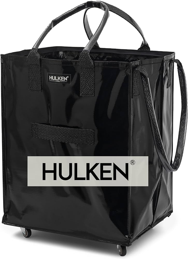 Amazon｜HULKEN （ハルケン） ン ブラック L 再利用可能な食料品バッグ