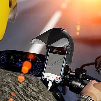 Amazon.co.jp: スマホサンシェード バイク用/ヘルメット付き