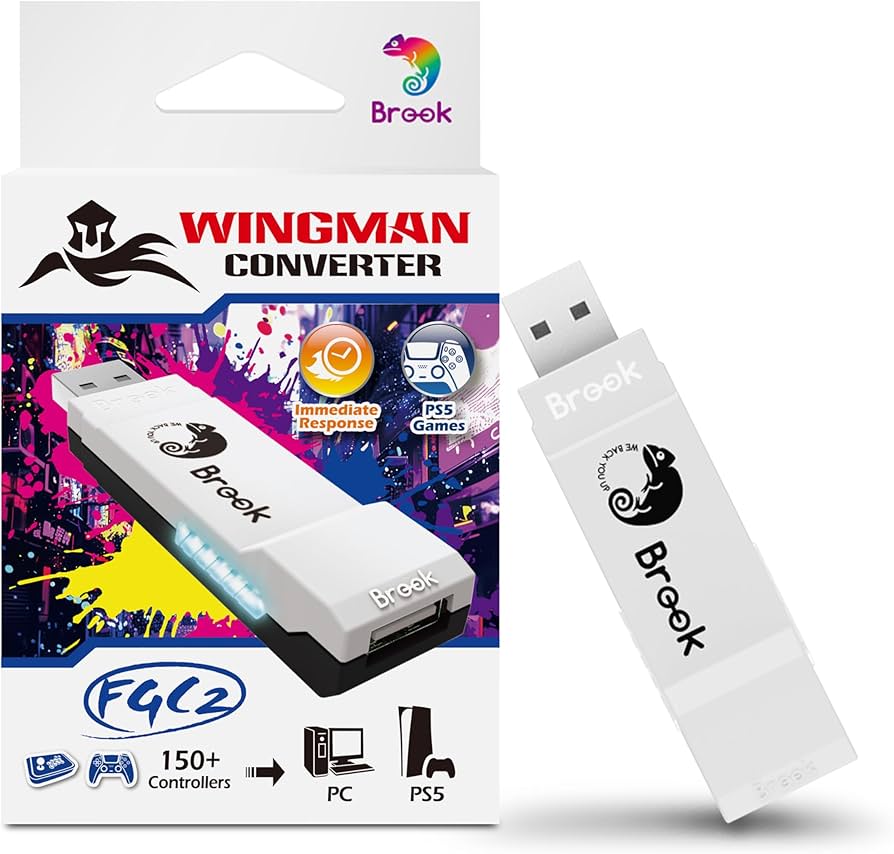 Brook Wingman FGC2 Converter– Arcade Joystick Adapter for PS5 & PC