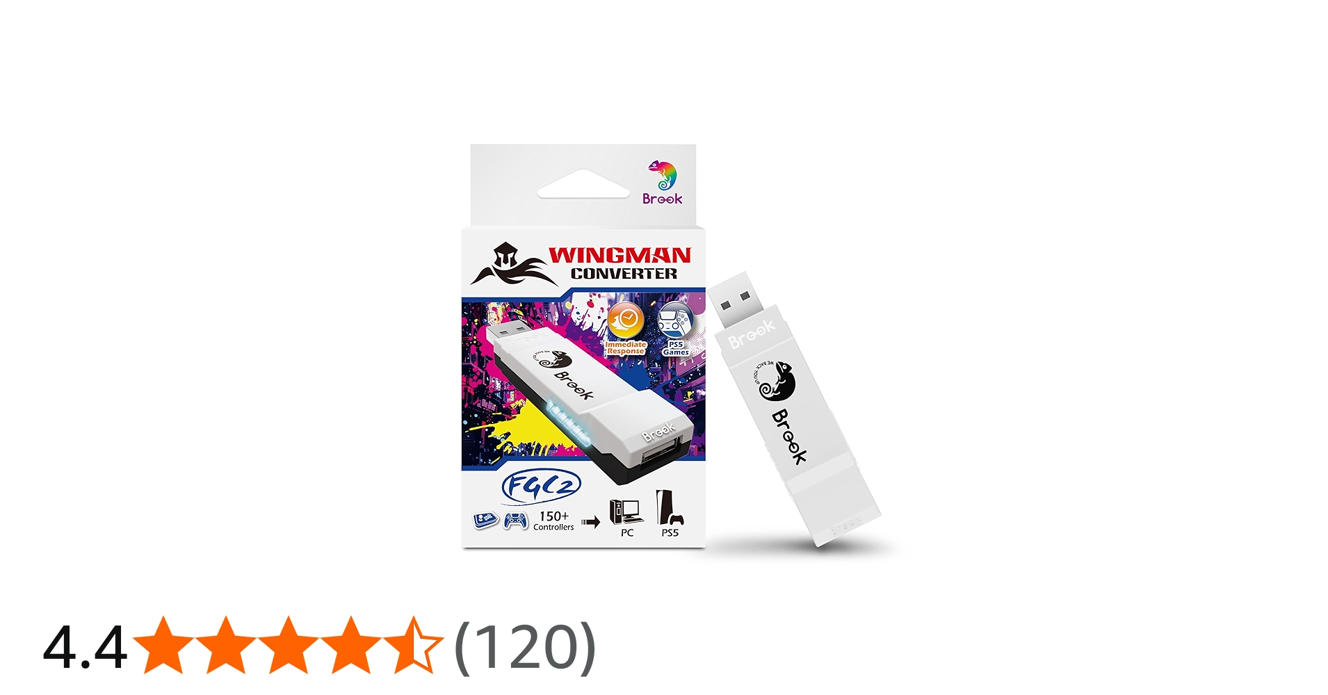 Brook Wingman FGC2 Converter– Arcade Joystick Adapter for PS5 & PC