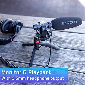 Zoom M3 MicTrak Stereo On-Camera Shotgun Microphone with 32-Bit