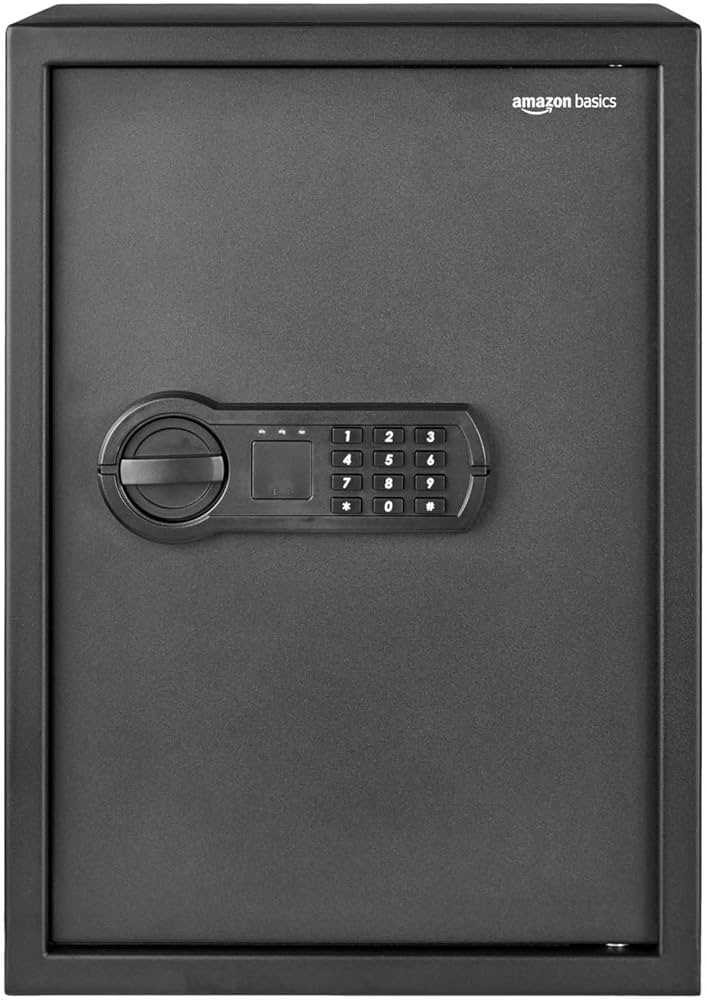 Amazon.co.jp: Amazonベーシック 金庫 家庭用 業務用 電子式 テンキー