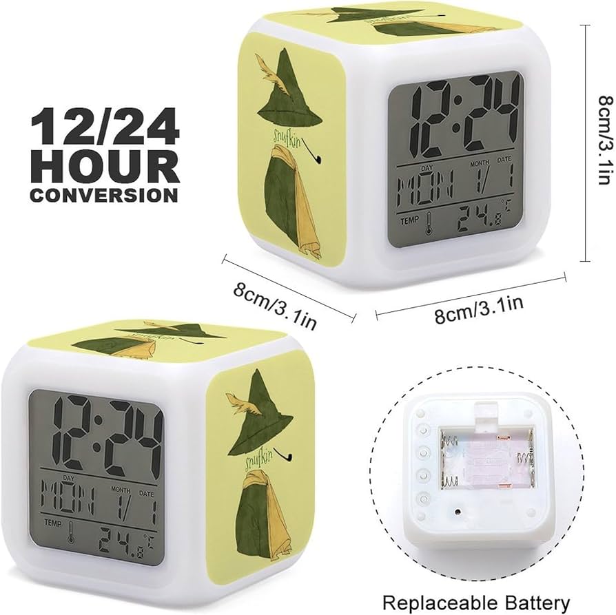 Amazon.co.jp: スナフキン ムーミン 目覚まし時計 デジタル置き時計