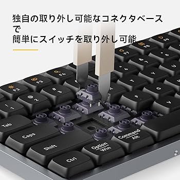 Amazon | Lofree FLOW100 ロープロファイルメカニカルキーボード 英語