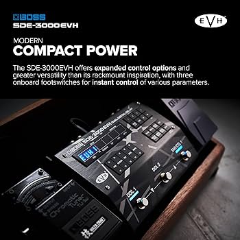 Amazon.com: BOSS SDE-3000EVH Special Edition Eddie Van Halen Dual