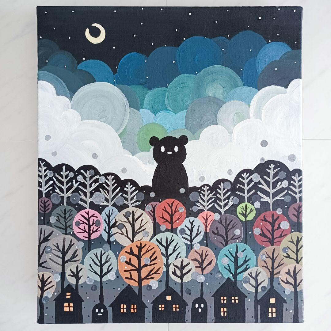 ✿月野乃亜 原画 2025年／594×420mm 現代アート 250903 ✿月野乃亜