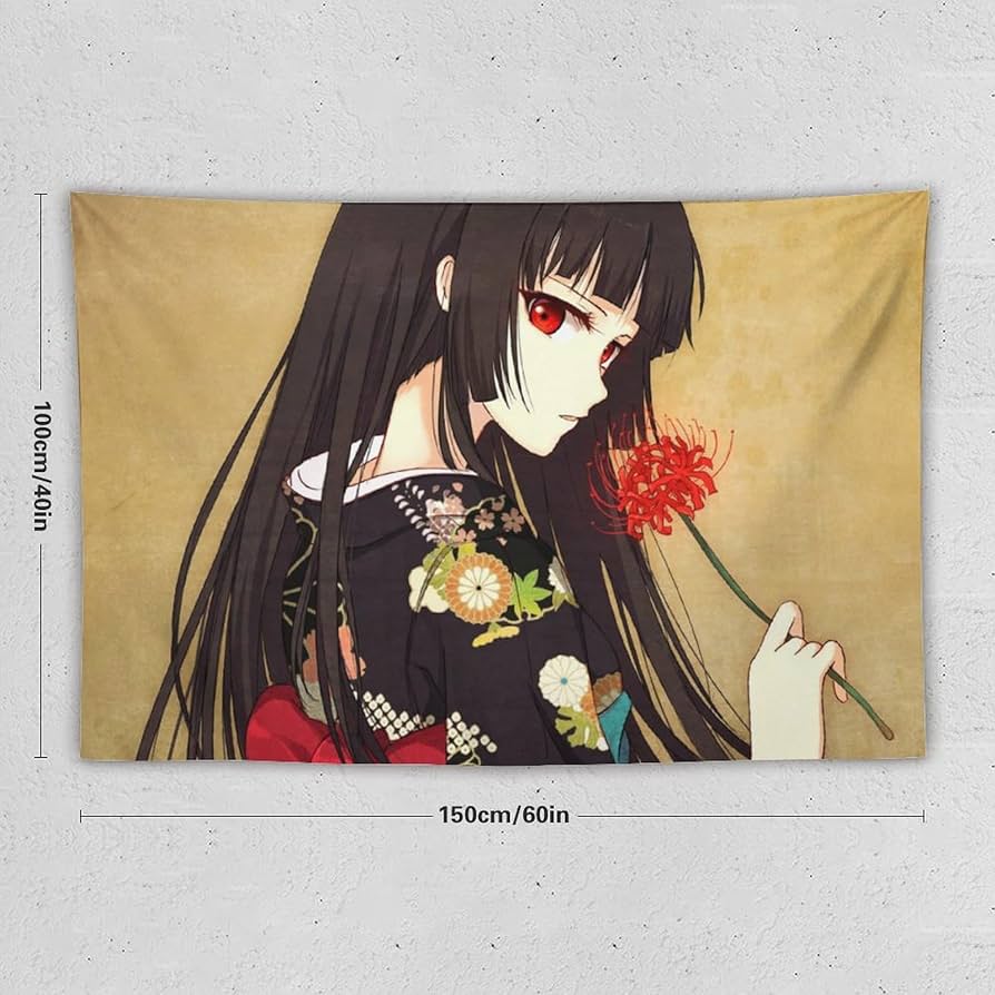 Amazon.co.jp: タペストリー 大判 地獄少女 閻魔あい 壁掛け アニメ