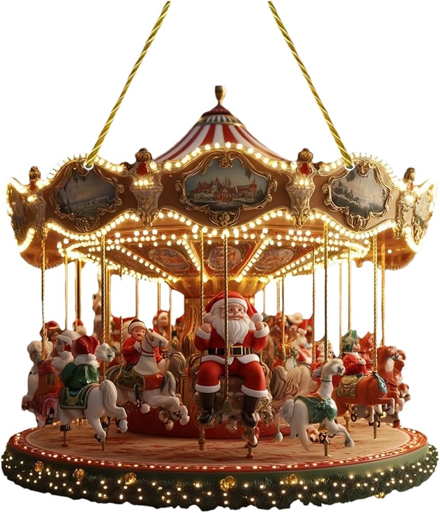 Amazon.com: AOLHXY Christmas Carousel Crafted Like Christmas