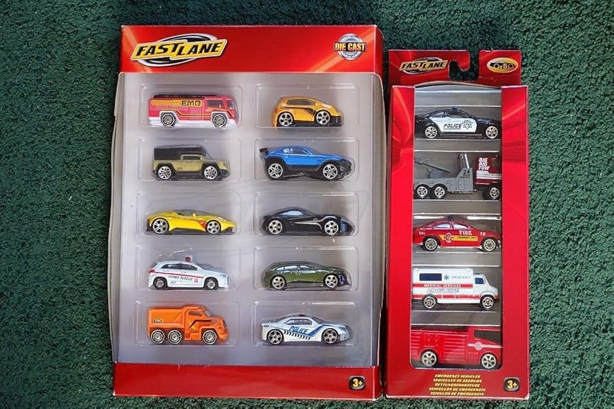Amazon | ファストレーン 10pack+5pack ストリートカー 緊急車両 ダイ