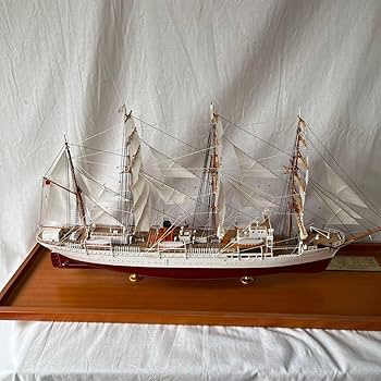 Amazon | 大型帆船模型 初代日本丸 模型 ガラスケース入り