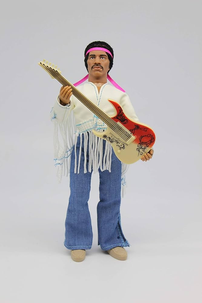 Amazon.com: Mego Music Icons Jimi Hendrix Set of 2 Action Figures
