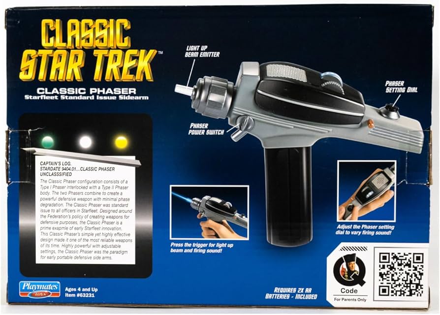 Amazon.co.jp: スタートレックプレイメイト:オリジナルシリーズ:フェイザー