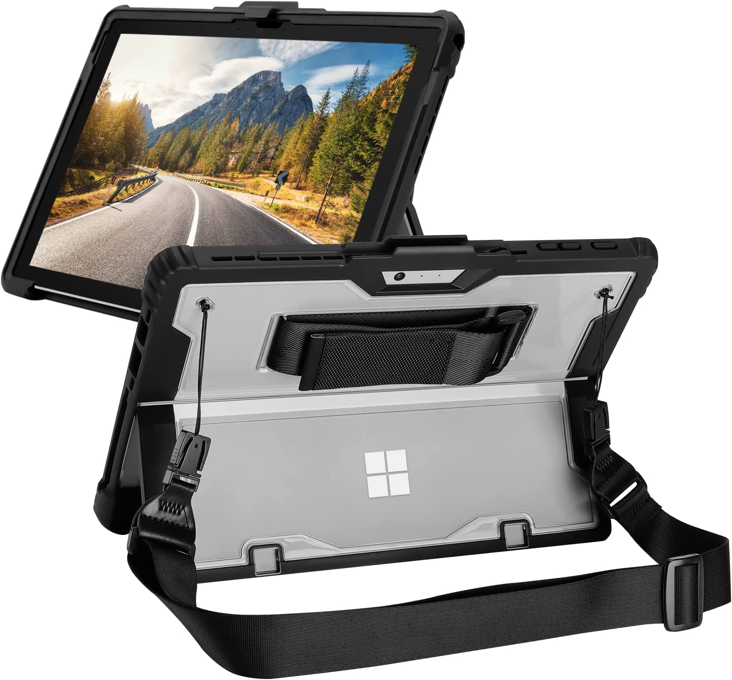 Amazon.co.jp: Surface Pro 12 ケース カバー 2025年モデル 透明 耐