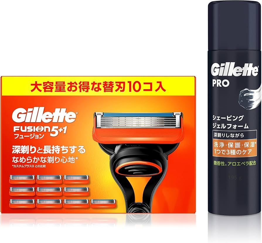Amazon.co.jp: ジレット フュージョン マニュアル 替刃(10コ)+