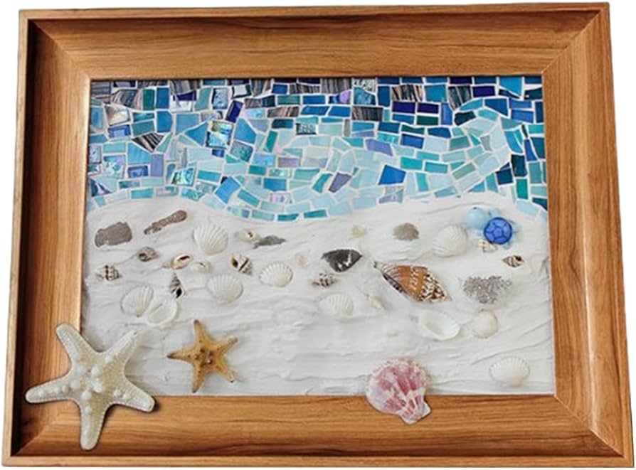 Amazon.co.jp: 大人用シー グラス アート キット、フレーム付きシー