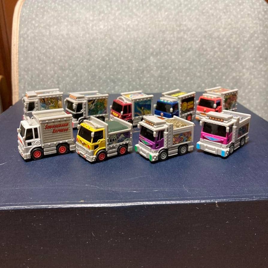 2319.プルバックで走るデコトラミニカー6台まとめ売り 2319.プルバック