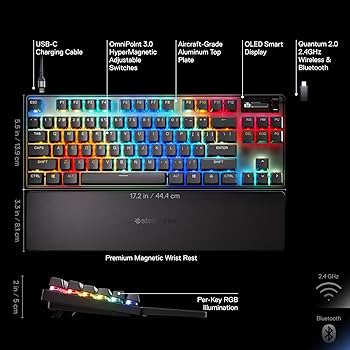 Amazon.com: SteelSeries Apex Pro TKL Wireless Gen 3 OmniPoint 3.0