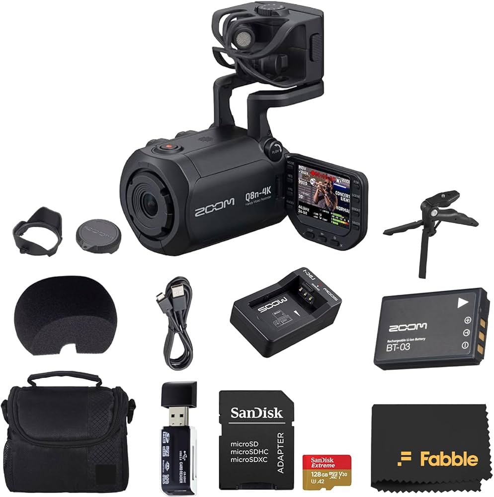 Amazon.com : Zoom Q8n-4K Ultra HD Handy Video Recorder Bundle with