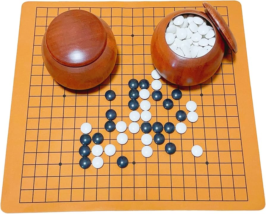 Amazon | 囲碁 セット 桃花心木の木製碁笥 厚み約9.2mm（33号