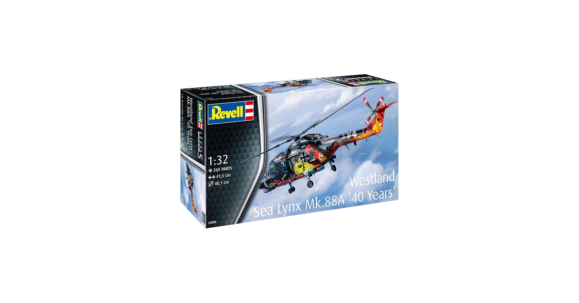 Amazon.com: Revell 03806 Westland Sea Lynx MK.88 (40 Years Special