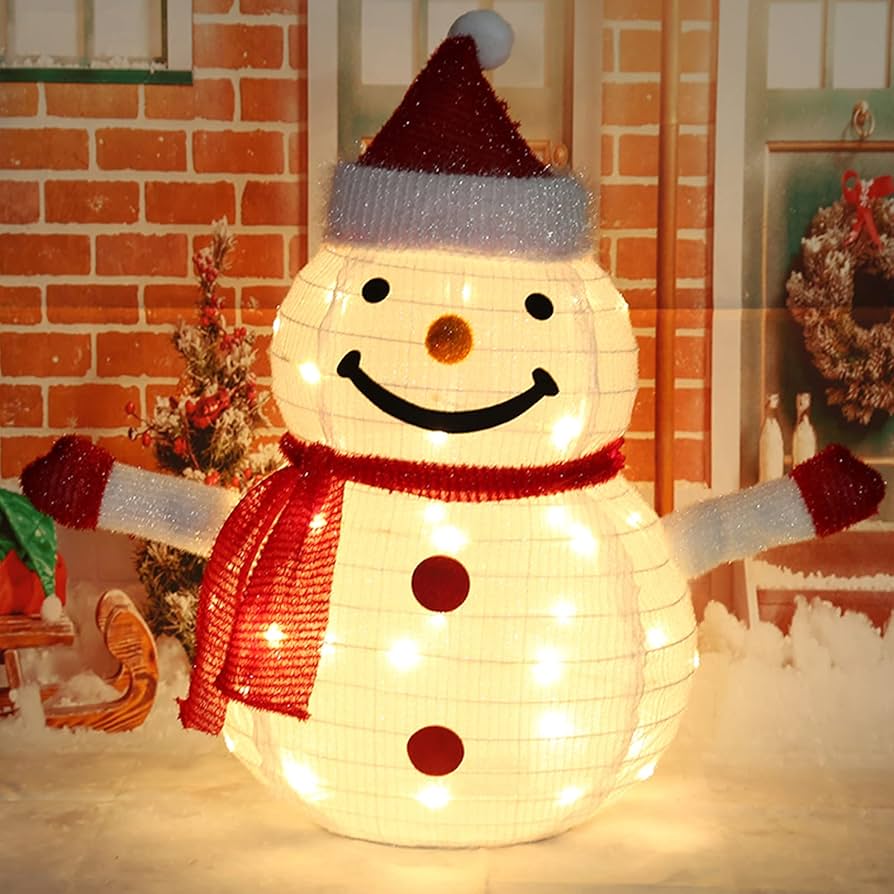 Amazon | クリスマス 飾り 屋外 ライト LED 飾り IP65 防水 雪だるま