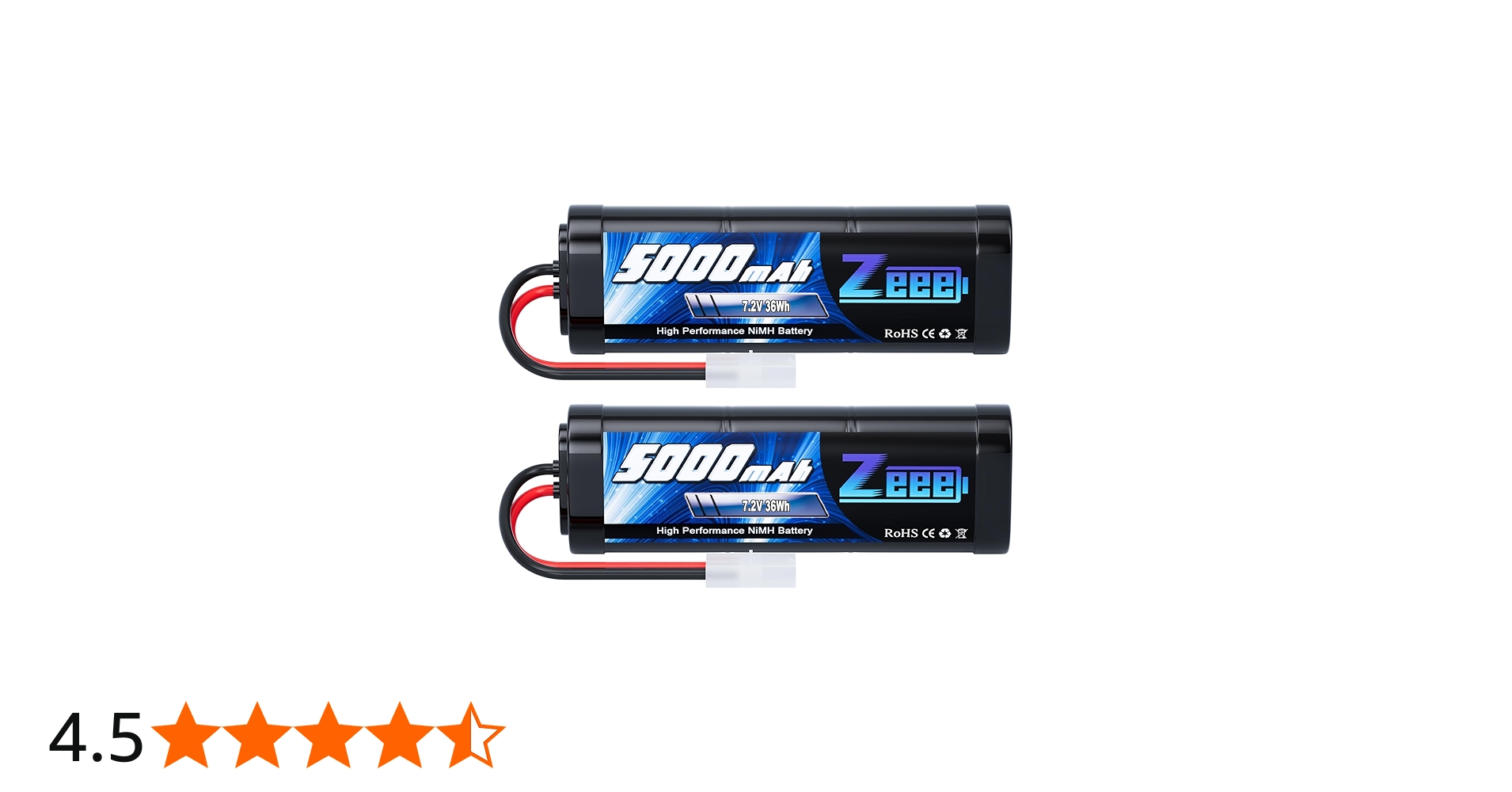 Amazon.co.jp: ゼエエ Zeee 7.2V 5000mAh NiMH TAMIYAプラグ付き 2