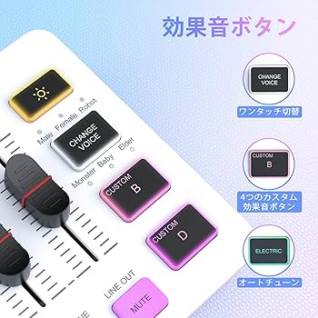 Amazon | FIFINE ゲーミングオーディオミキサー オーディオ