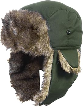 MEOKEY Trapper Hat with Ear Flaps Unisex Faux Fur Waterproof