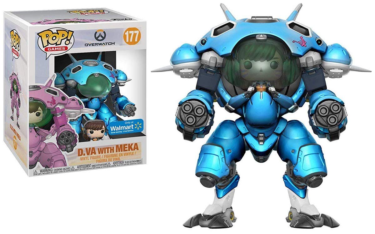 Funko Pop Games - Exclusive Overwatch D. Va with (Blueberry) Meka