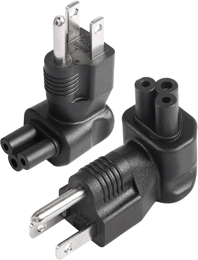 Amazon.com: CERRXIAN 90 Degree IEC320 C5 to NEMA 5-15P Power