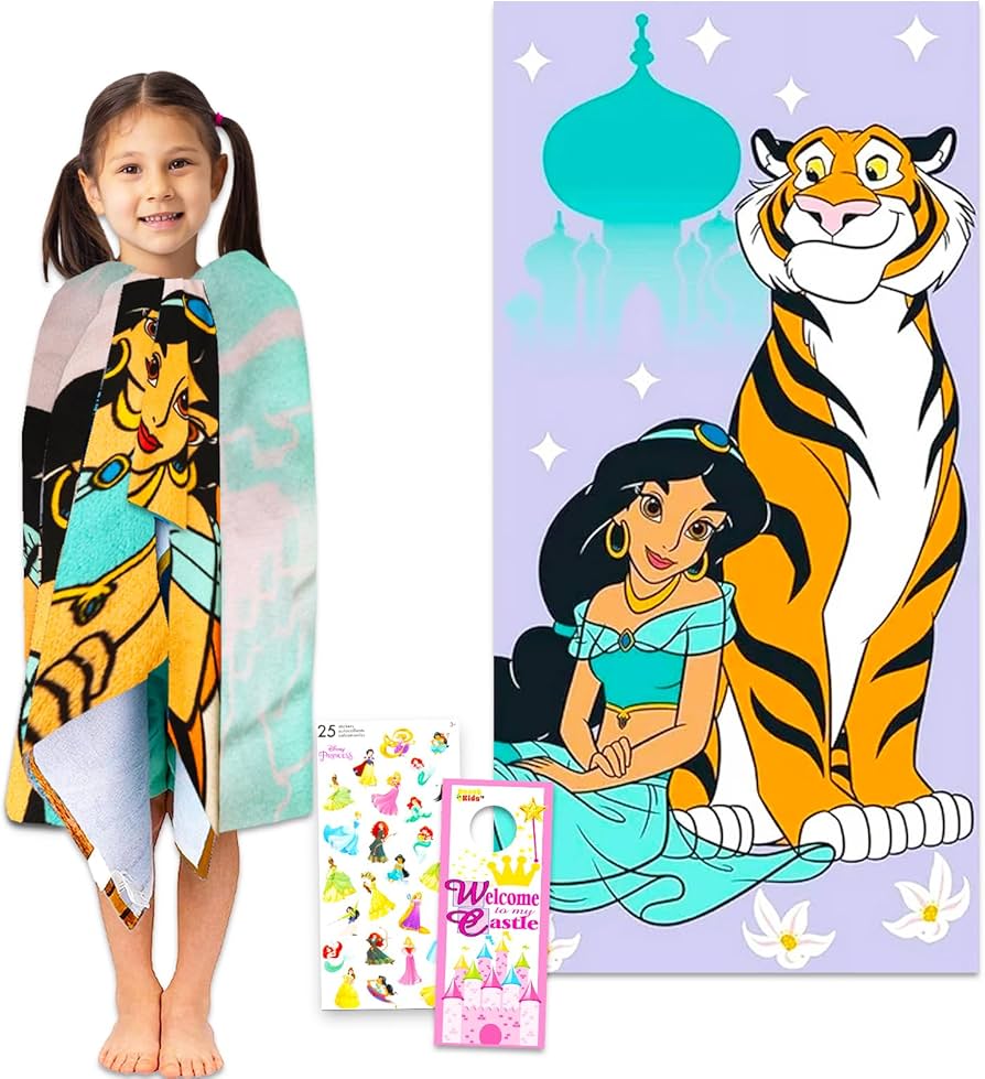 Amazon｜ディズニー アラジン バスタオルセット 子供用 - 27インチ x
