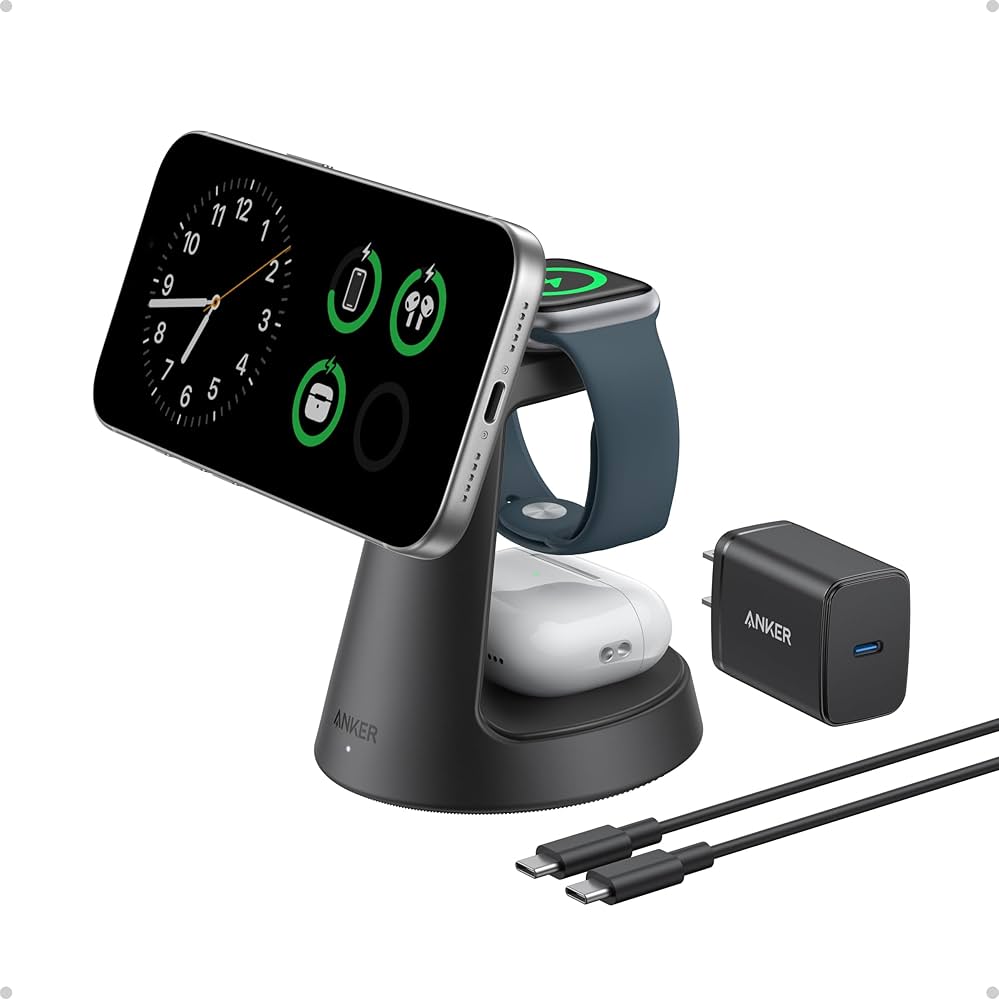 Amazon.com: Anker MagSafe Charger Compatible, MagGo 3-in-1