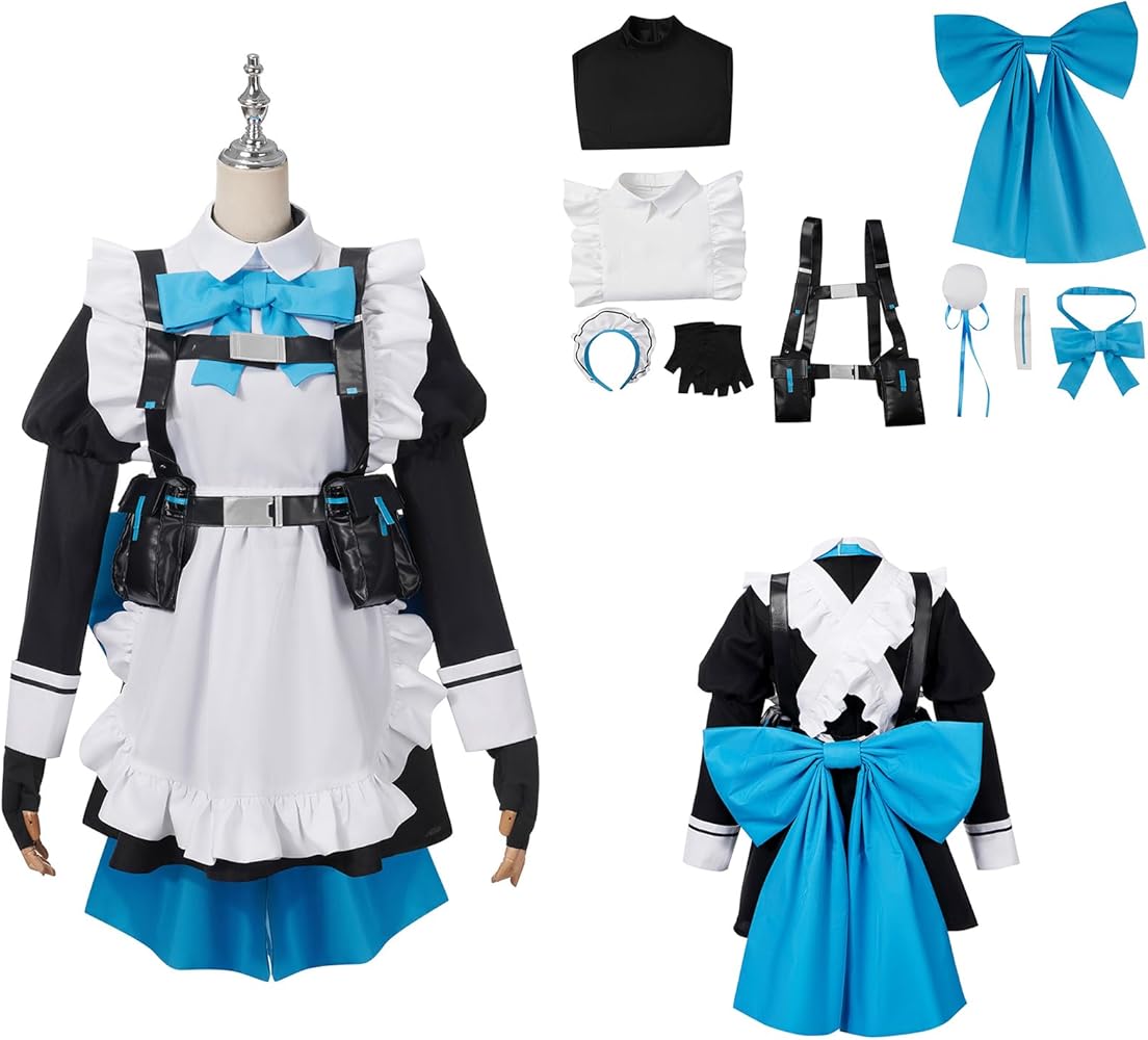 Amazon.co.jp: [AwwwCos] 飛鳥馬トキ メイド服 トキ 戦闘服 9点セット