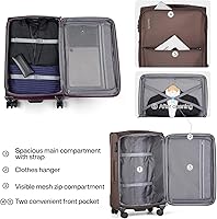 Amazon.com | Hanke 3 Piece Luggage Sets Softside Expandable Carry