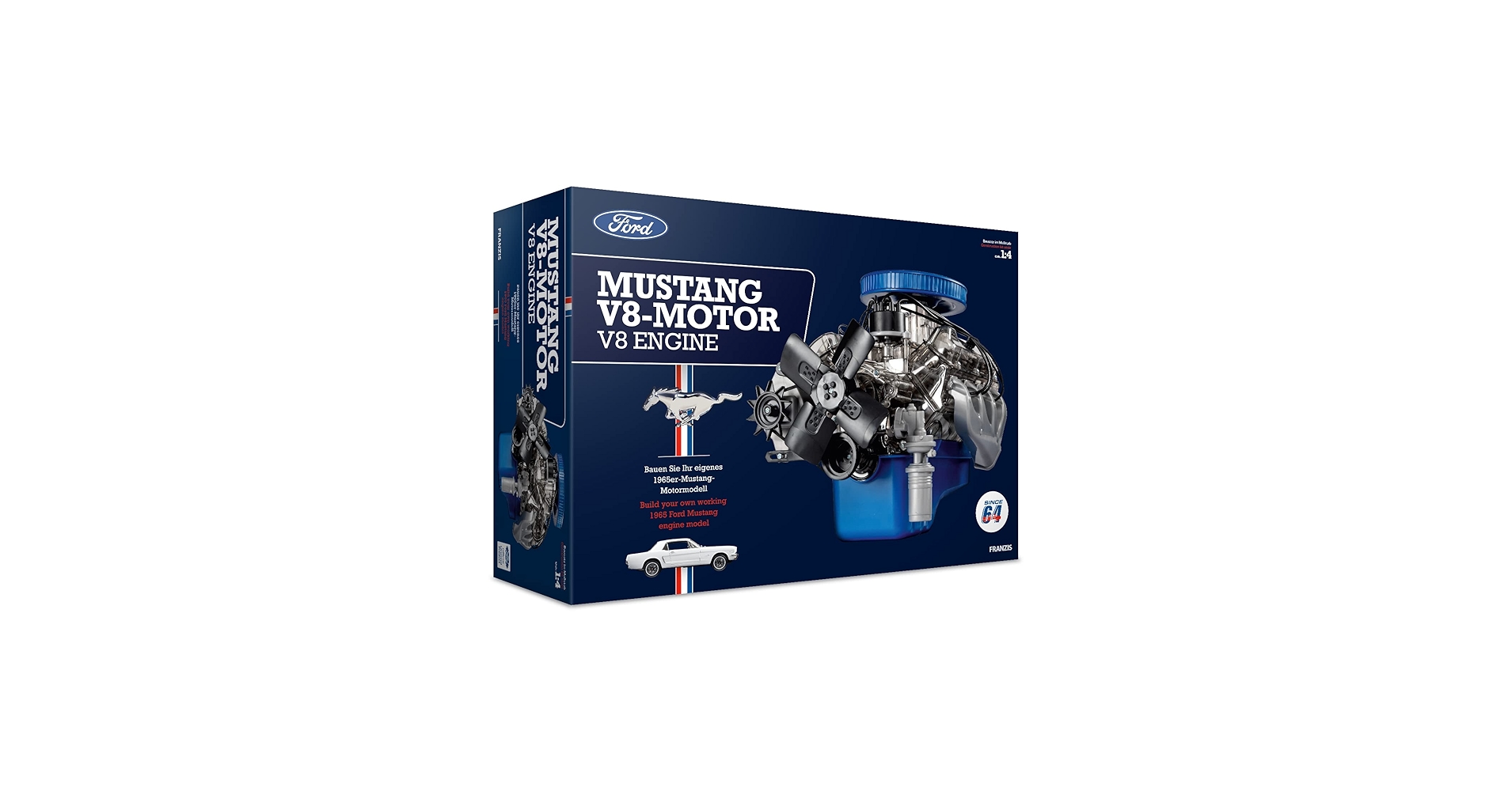Amazon.com: Franzis 1965 Ford Mustang K-Code 289 V8 Engine Model