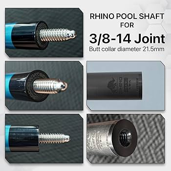 Amazon.co.jp: RHINO - 76.2 cm / 3/8-14 カーボン プールキュー