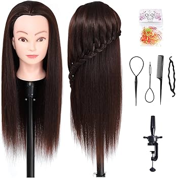 Amazon.co.jp: Ba Sha 練習用 編み込み練習用 ウィッグマネキンヘッド