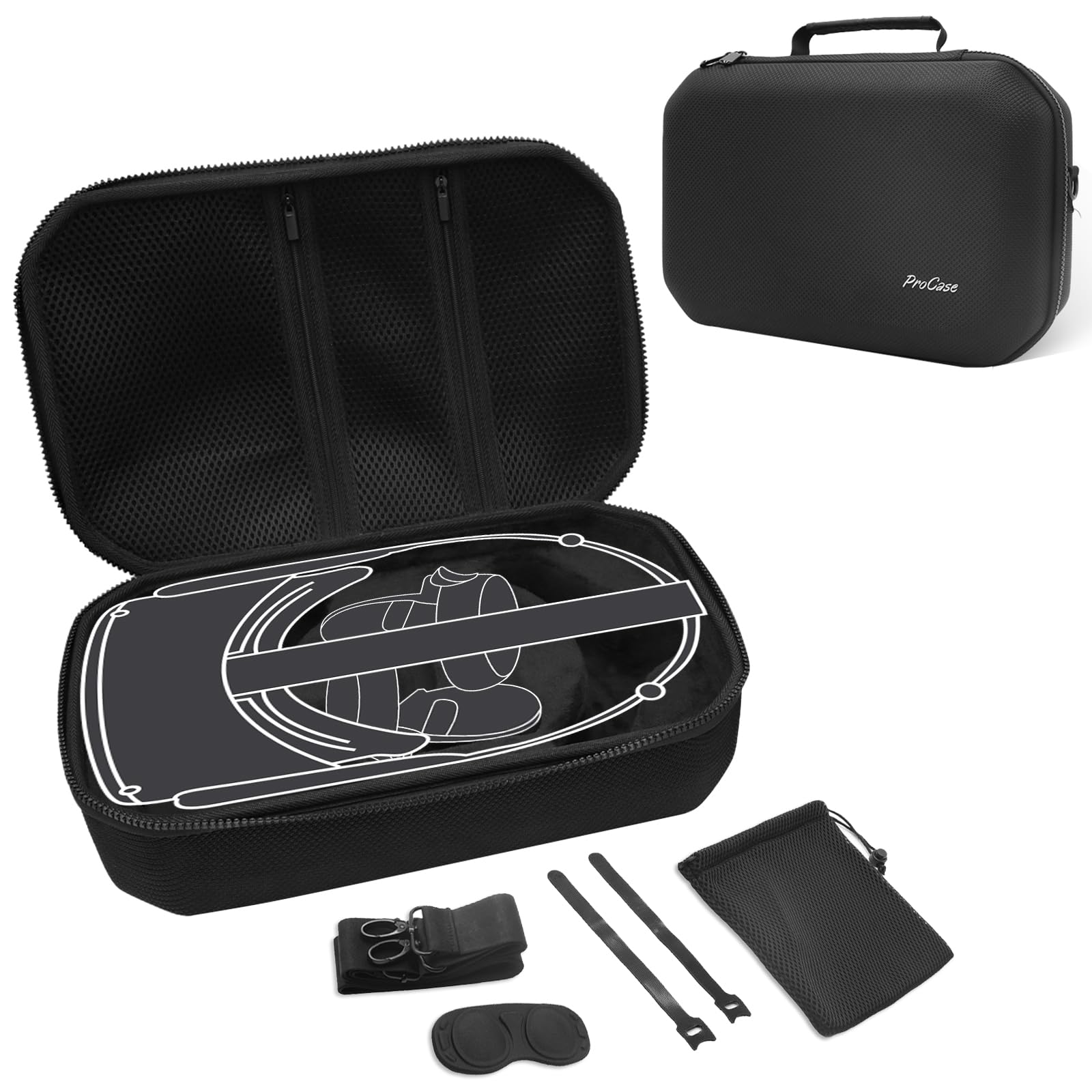 Amazon.com: ProCase Hard Travel Case Compatible for Meta Oculus