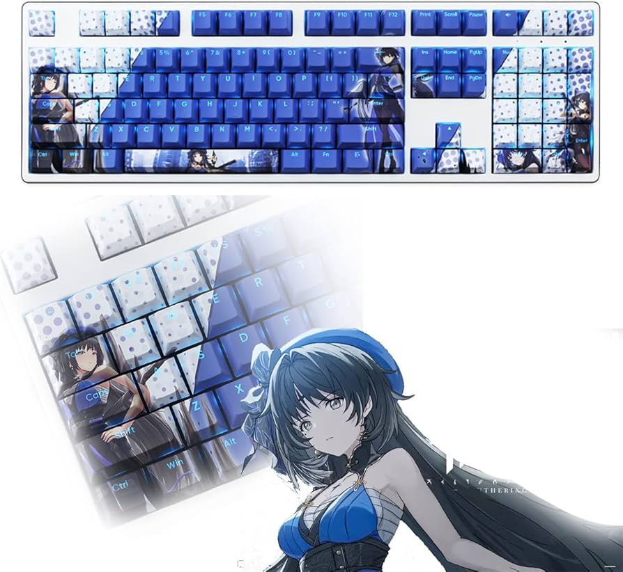 Amazon.co.jp: FANGKAI Wuthering Waves 鳴潮 周辺 アニメキーキャップ