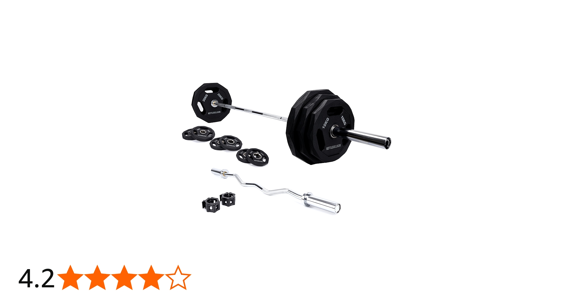 Amazon | KETTLEBELLKON (ケトルベル魂) オリンピック バーベル133KG