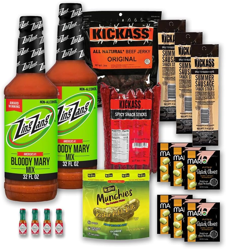 Amazon.com : Ultimate Zing Zang Bloody Mary Kit - 18 Piece - Just