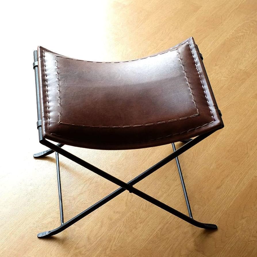 Amazon.co.jp: スツール 本革 椅子 アンティーク おしゃれ レザー