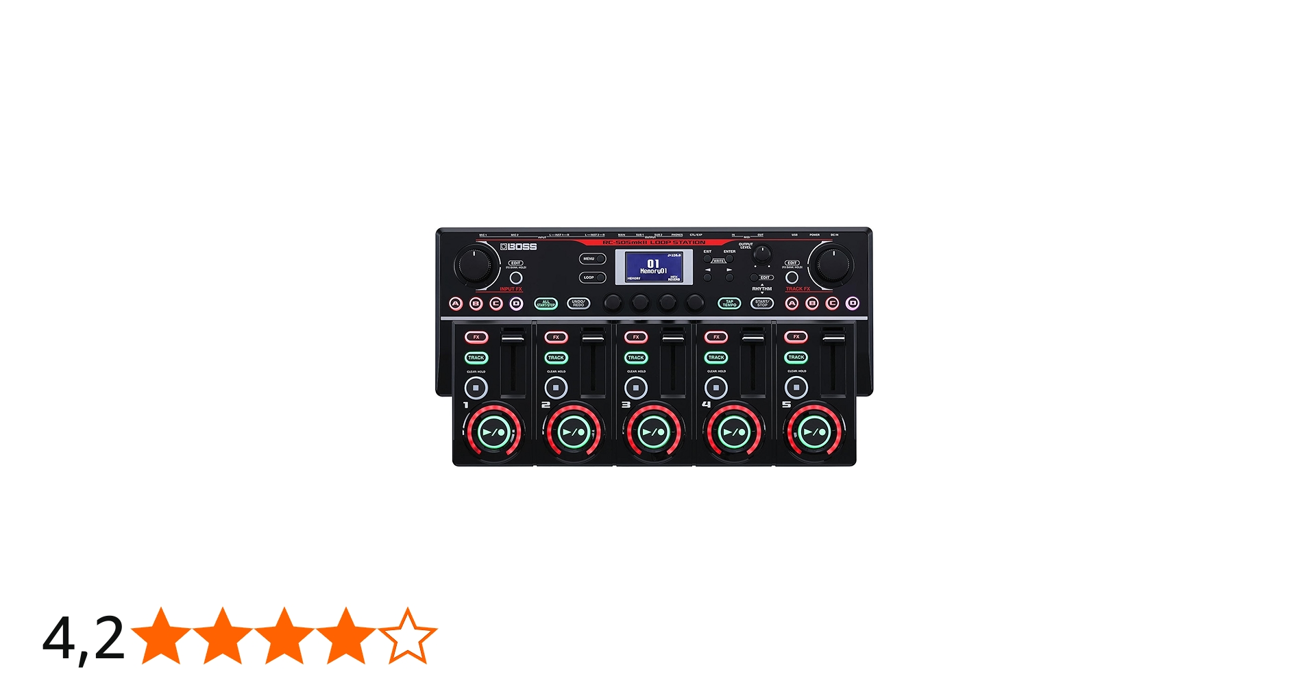 BOSS Controles configuráveis pelo usuário RC-505MKII 49 Input FX e