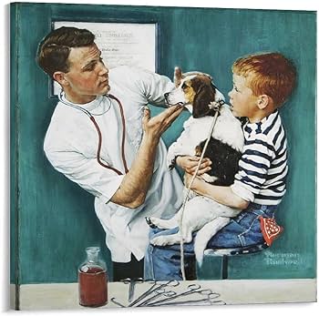 Amazon.co.jp: Norman Rockwell ノーマンロックウェル（獣医）アート
